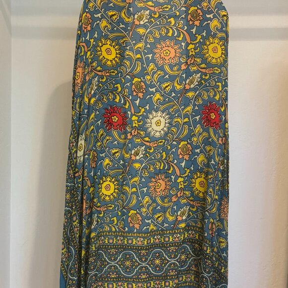 Free People Magic Border Print Kimono - One Size - Blue - Picture 3 of 5